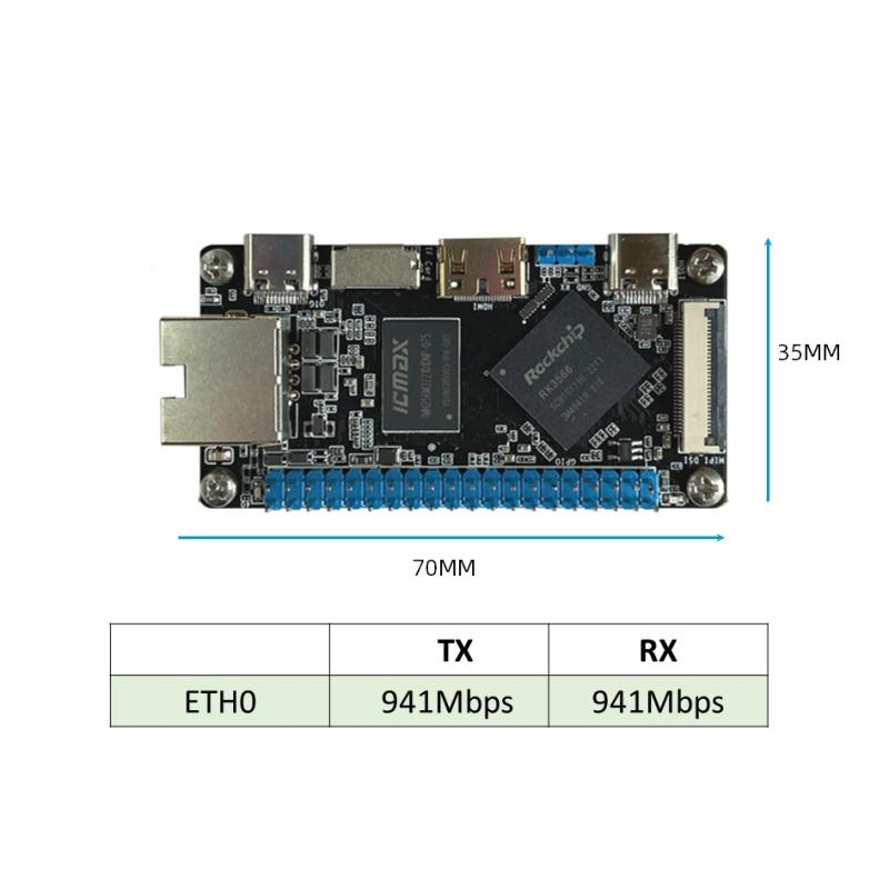 포켓 사이즈 RK3566 SBC 싱글 보드 컴퓨터