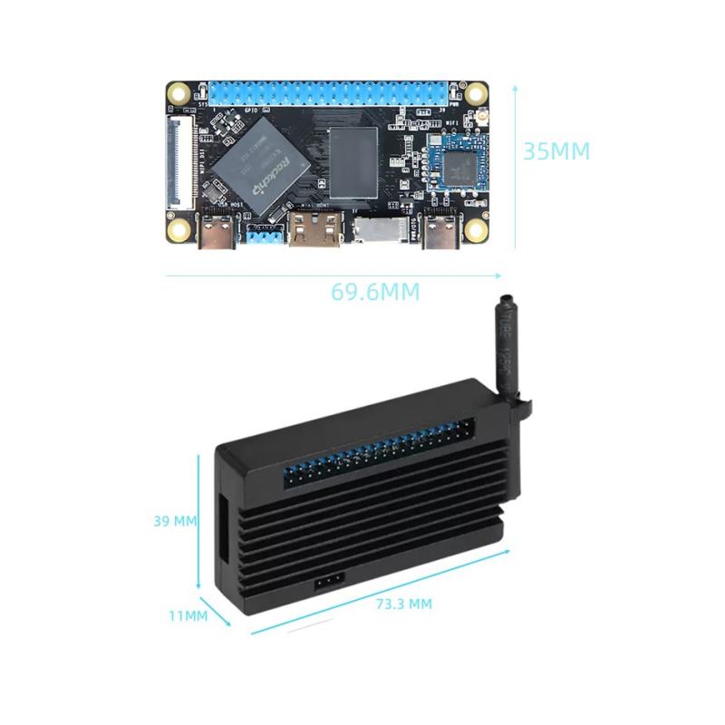 WiFi 기능을 갖춘 포켓 사이즈 RK3566 싱글 보드 컴퓨터