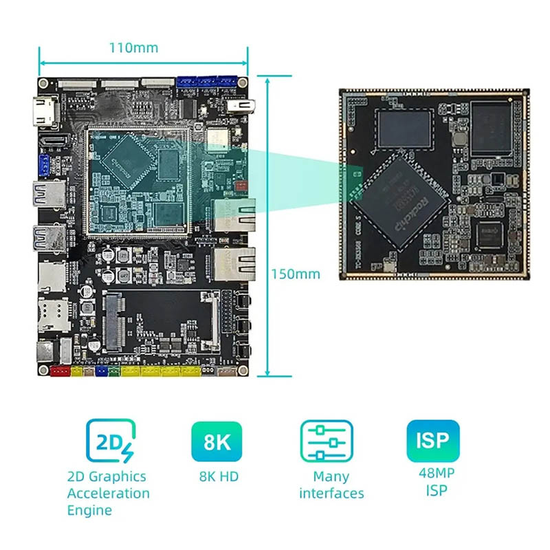 RK3568 쿼드 코어 개발 보드